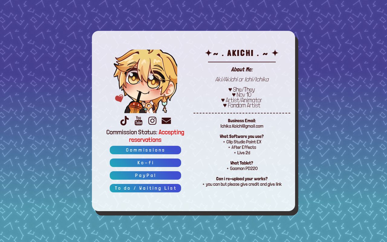 Akichi's Social Media